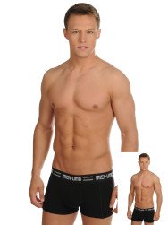 Mishumo Boxershorts 2er Set schwarz/schwarz