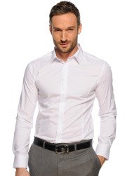 Mishumo Hemd Slim Fit weiß
